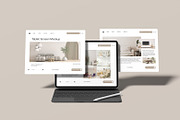 Tablet Screen Website Mockup, a Wearable Device Mockup by graphicsecond (Thumbnail 2 of 6)