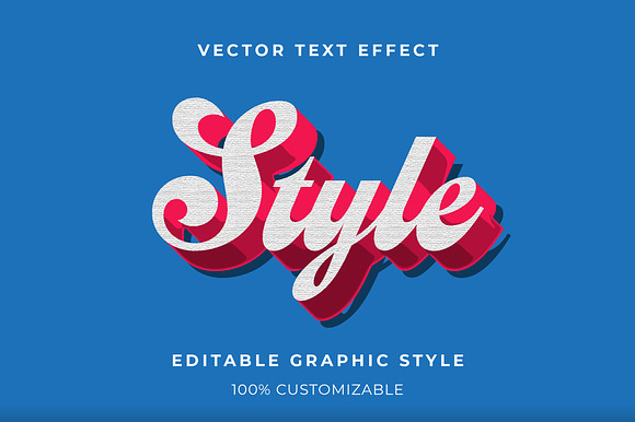 Elegant 3D Script Text Effect preview 4