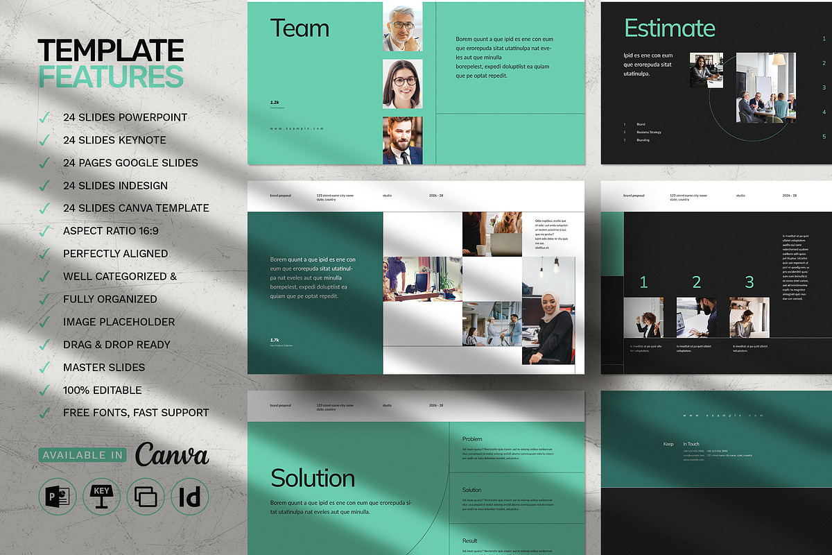 Brand Proposal Template | CANVA, a Presentation Template by White Graphic (Photo 2 of 7)