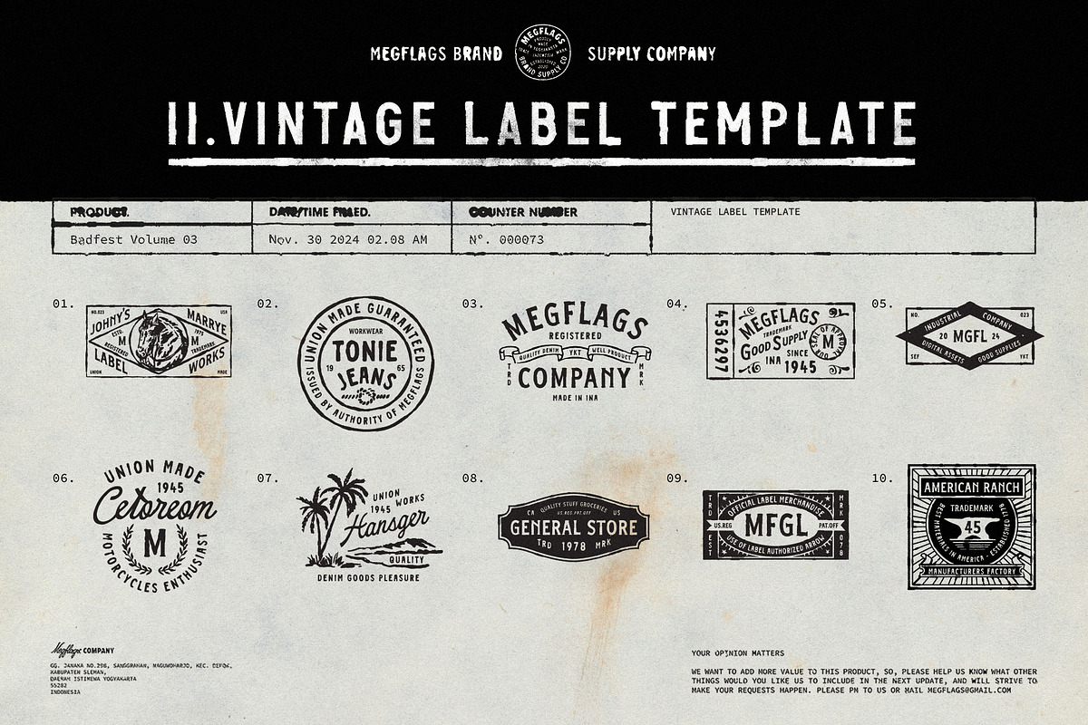 Badfest Vol.3 100 Logo Template, a Branding & Logo Template by Megflags (Photo 4 of 16)