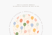 Kids Balloons Seamless Pattern PNG, a Pattern Graphic by Pati Charm Studio (Thumbnail 4 of 7)