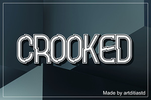 Crooked font