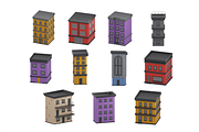 Isometric 3D Building Pack, an Architecture 3D Model by Dudukbersama (Thumbnail 2 of 4)