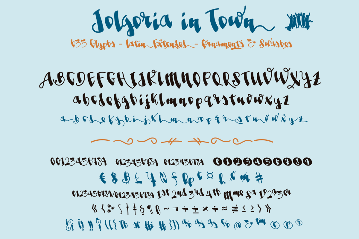 Jolgoria in Town -festive font- preview 4