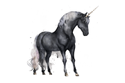 Watercolor Night Unicorn Clipart Bun, an Object Graphic by Regulrcrative (Thumbnail 5 of 7)