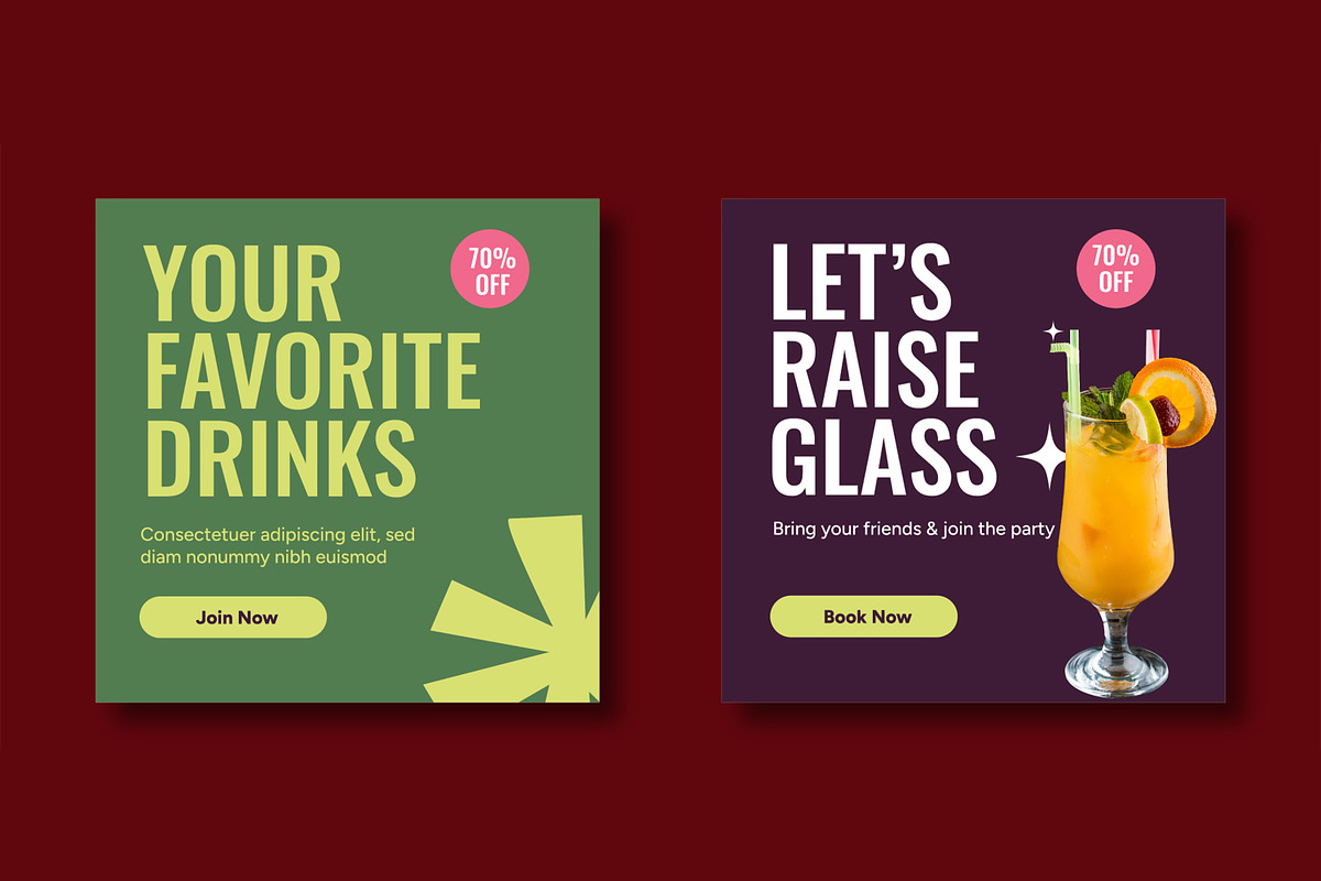 Happy Hour Day Social Media Post preview 5