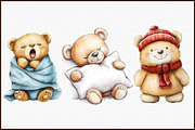 Cute Teddy Bear Clipart - Teddy Bear, an Illustration by Sublimation Artist (Thumbnail 3 of 6)