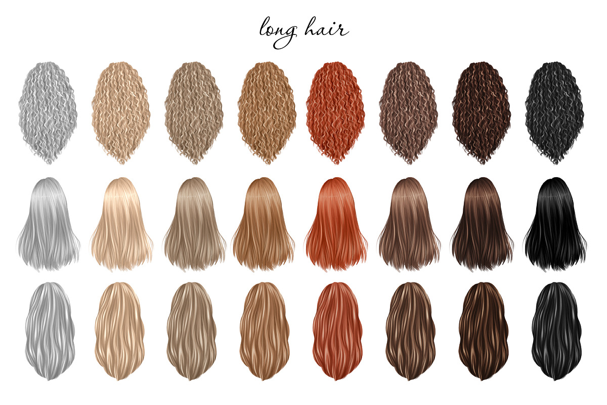Natural hair clipart, an Illustration by Elenbushe (Photo 5 of 7)