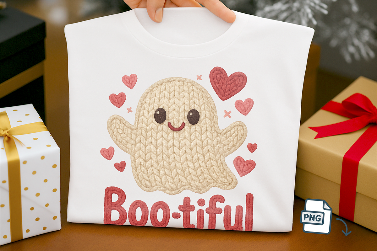Faux Crochet Ghost PNG Boo-tiful, a Seasonal Illustration by Craftsbeefy (Photo 4 of 6)