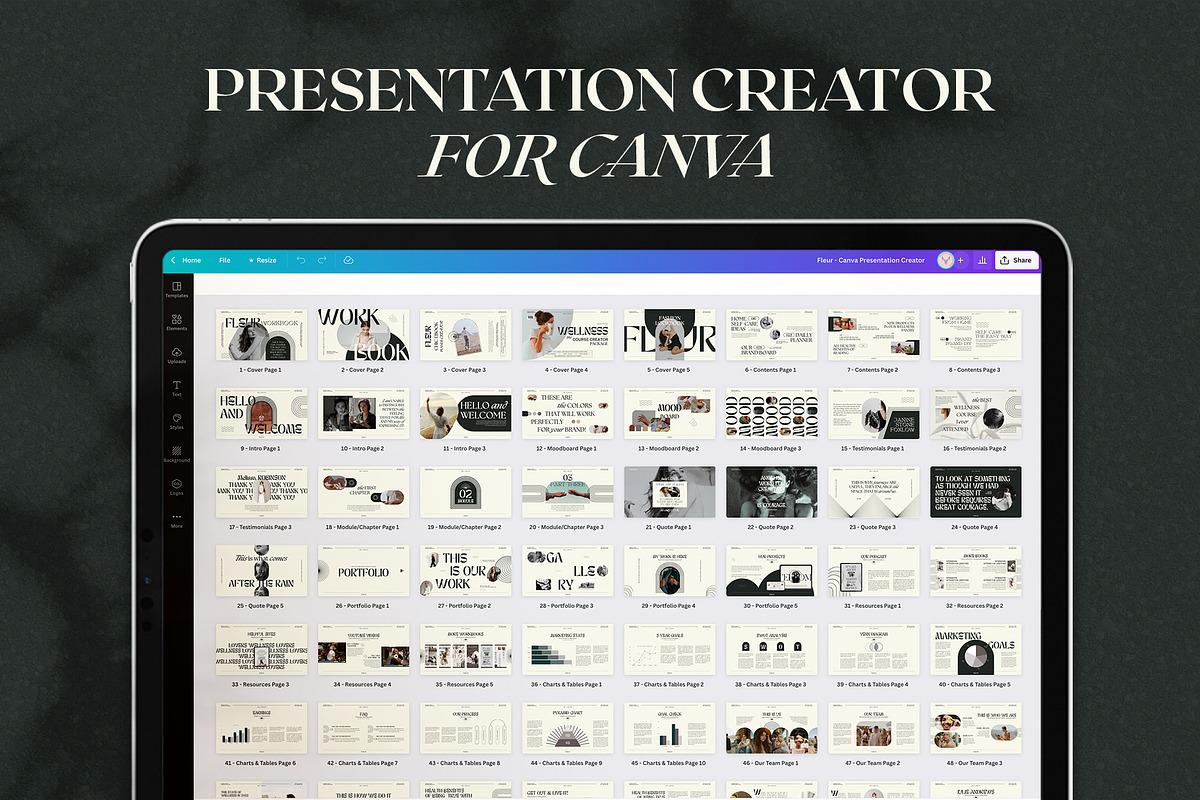 Fleur - 6 in 1 Canva Creator Pack, a Templates & Theme by SilverStag Type Foundry (Photo 9 of 31)