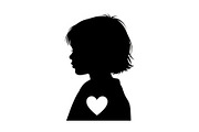 Cute Love Girl Silhouette Bundle, an Illustration by Designs_River (Thumbnail 20 of 53)