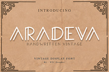 ARADEVA - Vintage Font