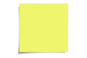 Yellow sticky note with shadow, a Background Photo by BOOCYS