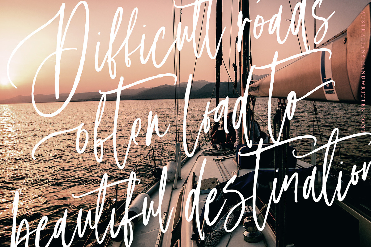 Australians - Handwritten Font, a Script Font by Megi Satyo Widodo (Photo 16 of 19)