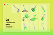 Garden Tool Set & Equipment 3D Icon, an Object Illustration by twinstd (Thumbnail 5 of 6)