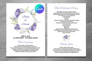 Wedding Fan Program Template, an Invitation Template by retrographix (Thumbnail 1 of 3)