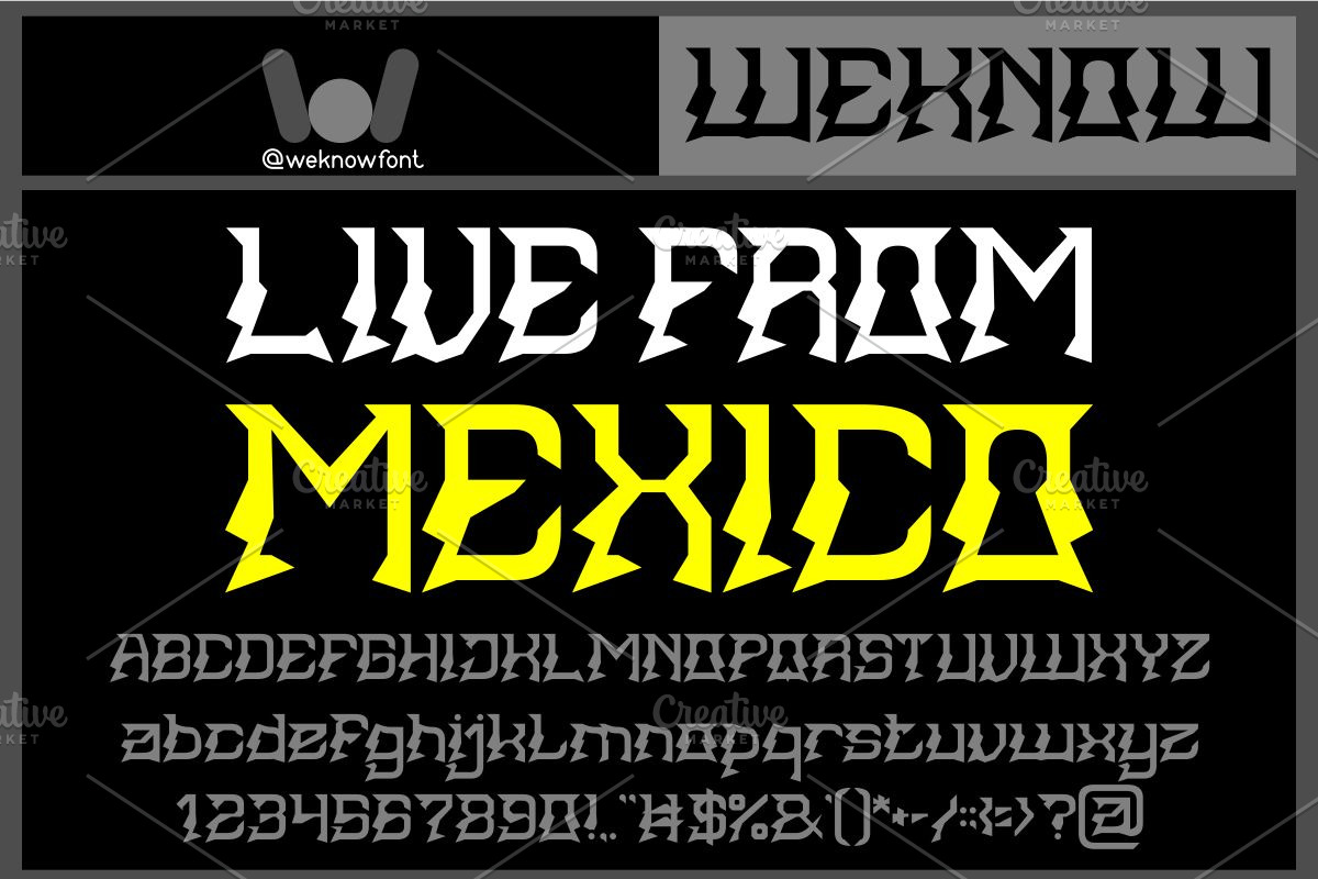 Black Jacket font, a Font by weknow (Photo 2 of 8)