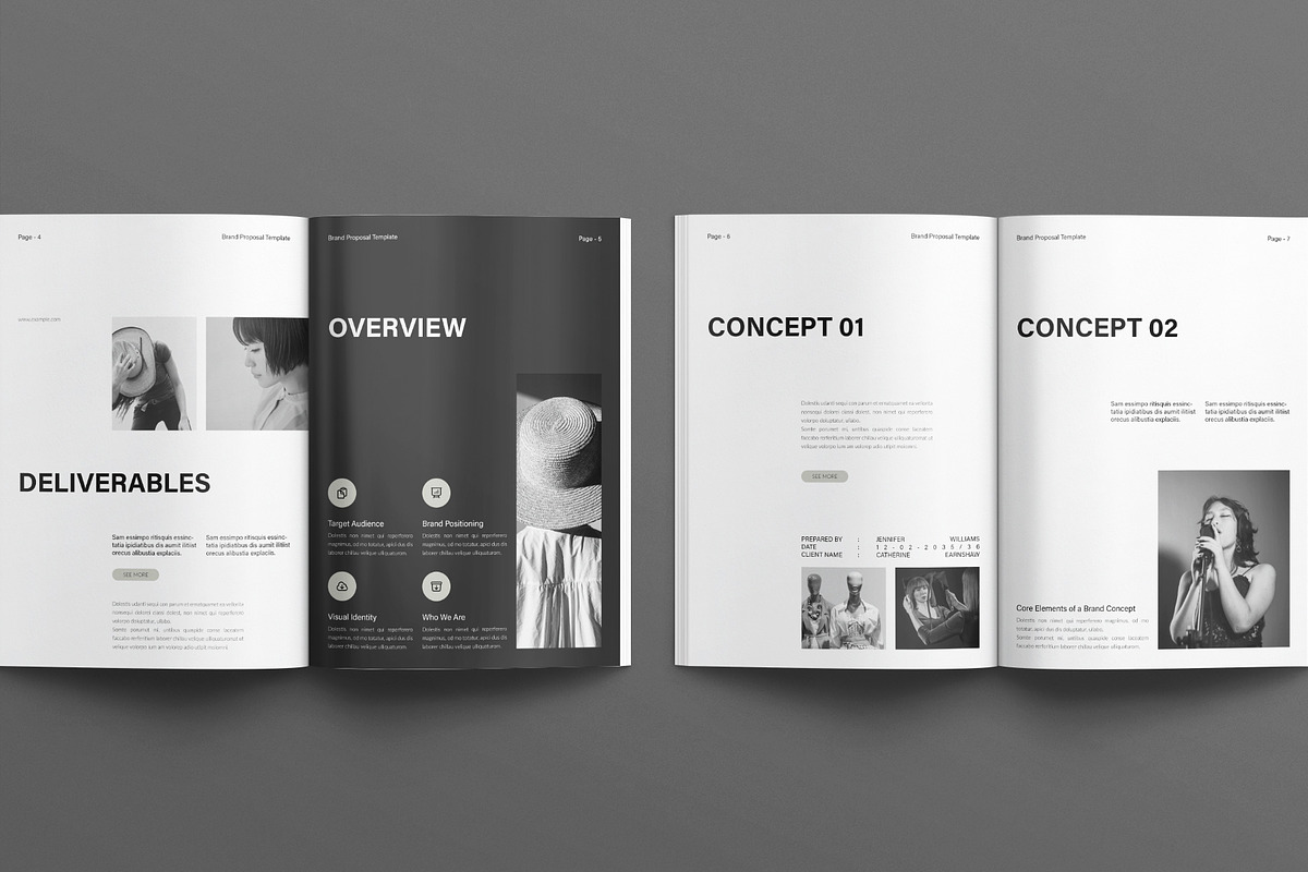 Brand Proposal Template, a Brochure Template by E-Type (Photo 3 of 7)