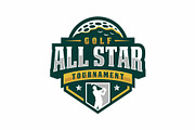 All Star Golf Tournament Logo, a Branding & Logo Template by swarnstudio (Thumbnail 2 of 3)