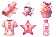 Breast Cancer Clipart, an Illustration by Daily.Designs (Thumbnail 2 of 5)