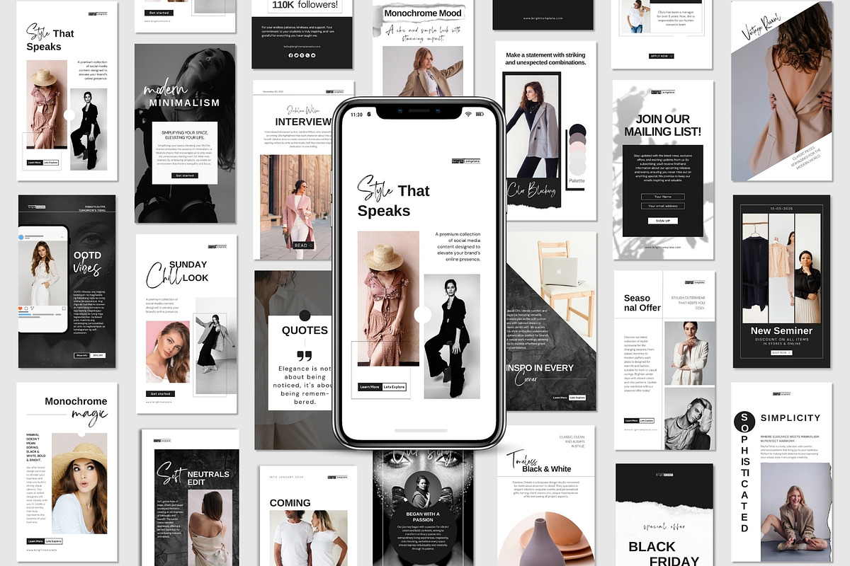 150 Animated Canva Social Media Pack, a Social Media Template by TheBrightGrap (Photo 4 of 12)