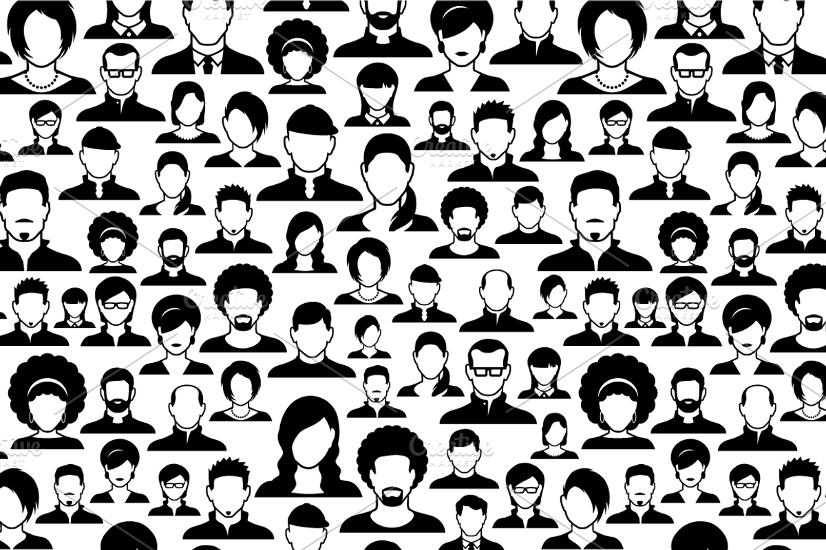 people profile icons pattern, a Pattern Graphic by vekstok (Photo 4 of 4)