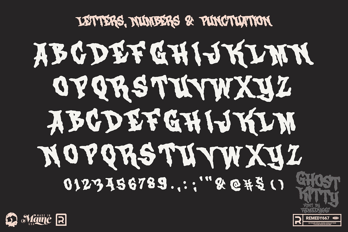 Ghost Kitty, a Font by Remedy667 (Photo 2 of 7)