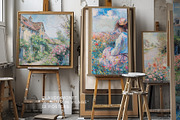 Claude Monet Wall Art Posters, a Background Graphic by Velvet Paper Studio (Thumbnail 1 of 6)
