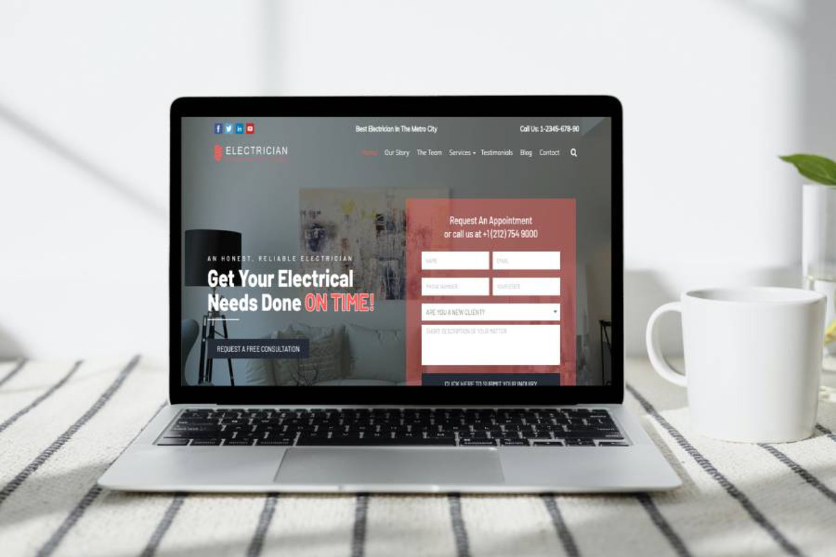 Electrician WordPress Theme preview 2
