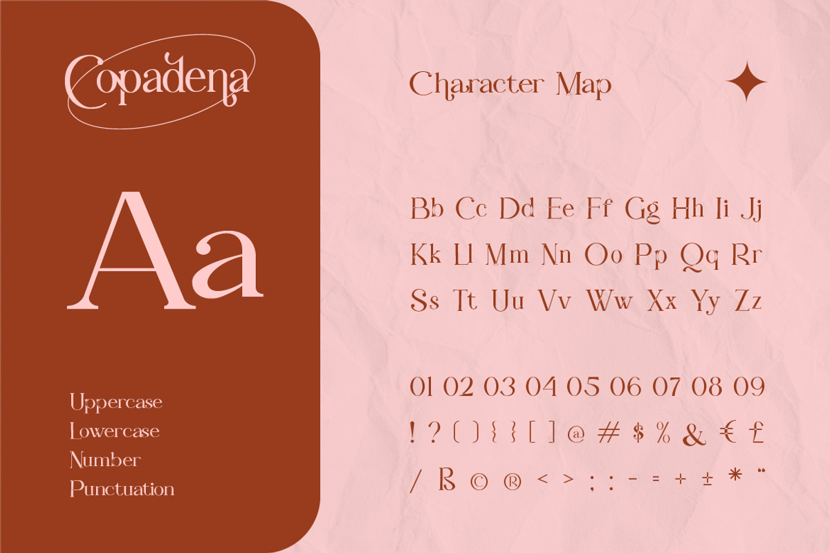 Copadena, a Serif Font by kerismaker (Photo 3 of 12)