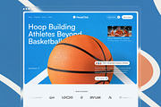 Basketball Academy Website UI Figma, an UI Kit Template by peterdraw (Thumbnail 1 of 7)