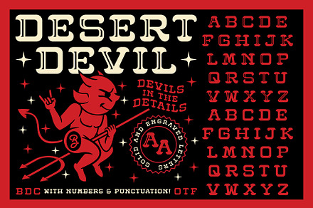 Desert Devil Display Font