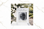 Funeral Welcome Sign B&W Canva FR002, a Poster Template by TyphoonStudio (Thumbnail 5 of 8)