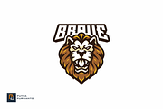 Roaring Lion Head Mascot Logo, a Branding & Logo Template by putra_purwanto (Thumbnail 2 of 2)