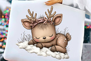 Cute Winter Animals Clipart, an Illustration by Craft Nest (Thumbnail 3 of 10)