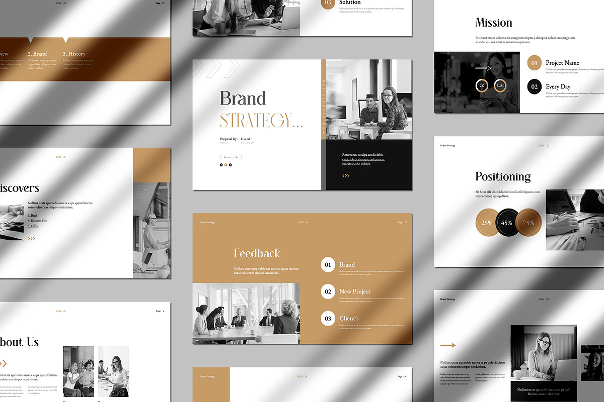 Brand Strategy Presentation Template, a Presentation Template by White Graphic (Photo 8 of 8)