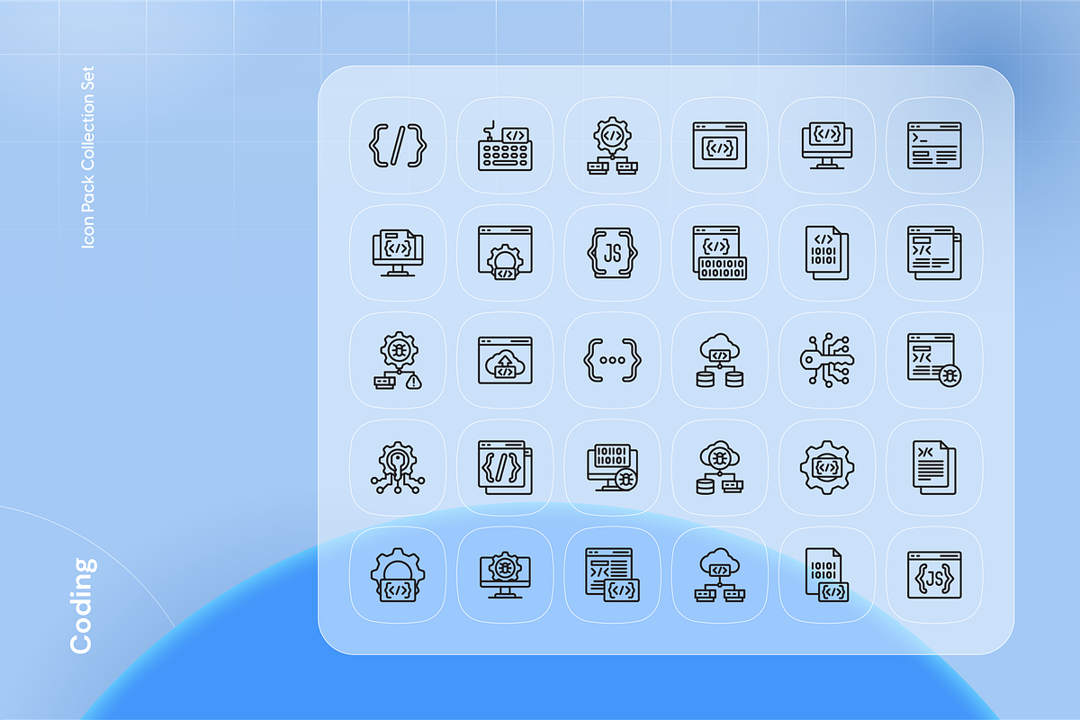 Coding Icon Set Collection, an Outline Icon by Nathaya Studio (Photo 2 of 2)