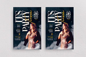 It's Party Time Flyer Template, a Flyer Template by Touringxx Creative Studio