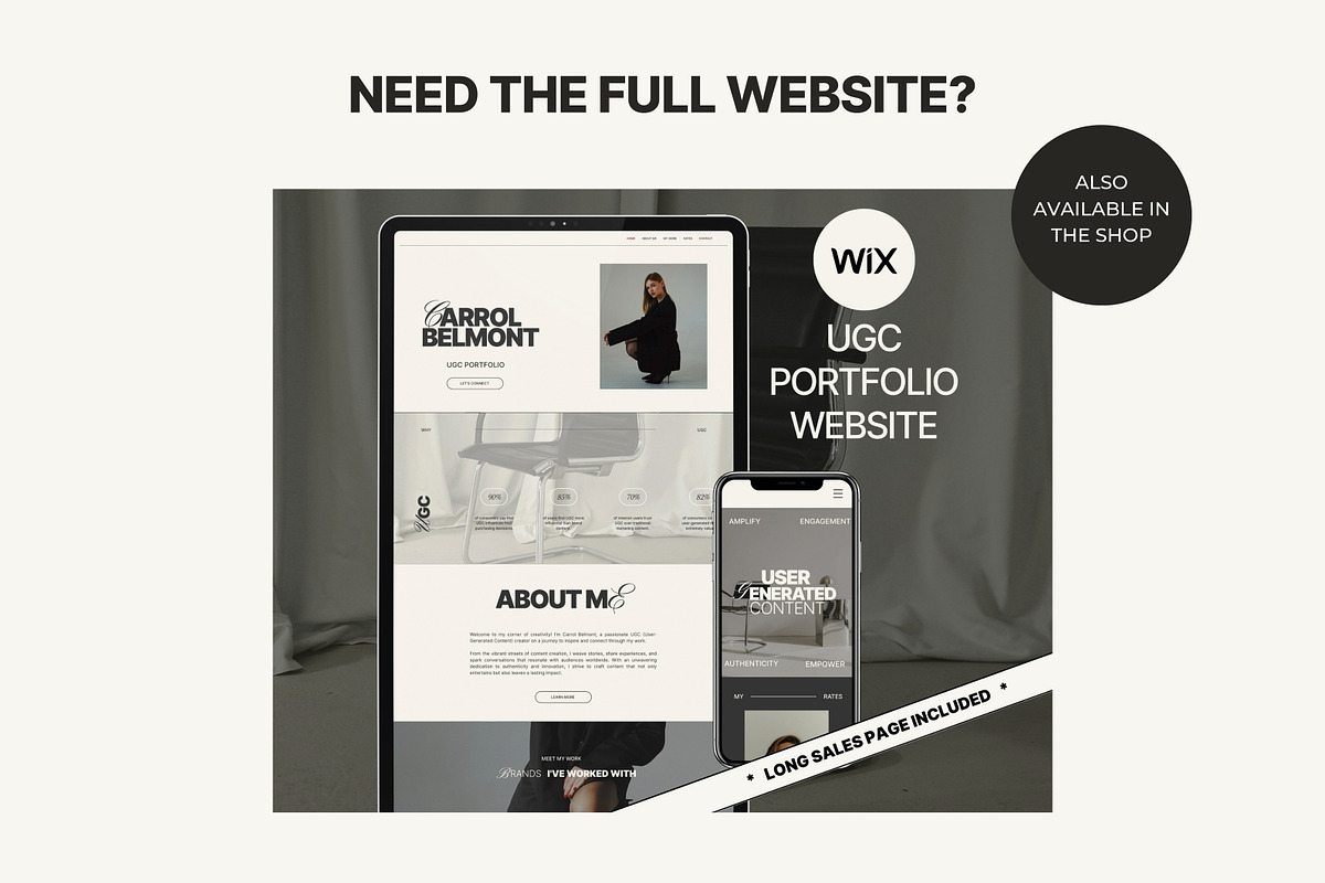 Wix Sales page Coaching, a Landing Page Template by Studio Suvelle (Photo 9 of 11)
