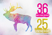 Paint it - Brush and Spray Textures, a Texture Graphic by Nathan Knight Design (Thumbnail 2 of 5)