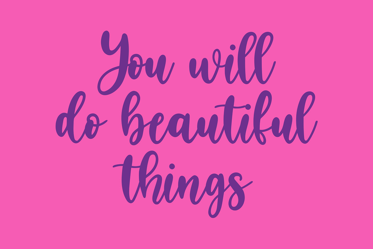 Magic Wish Handwritten Script Font, a Script Font by The Creative Bix (Photo 3 of 7)