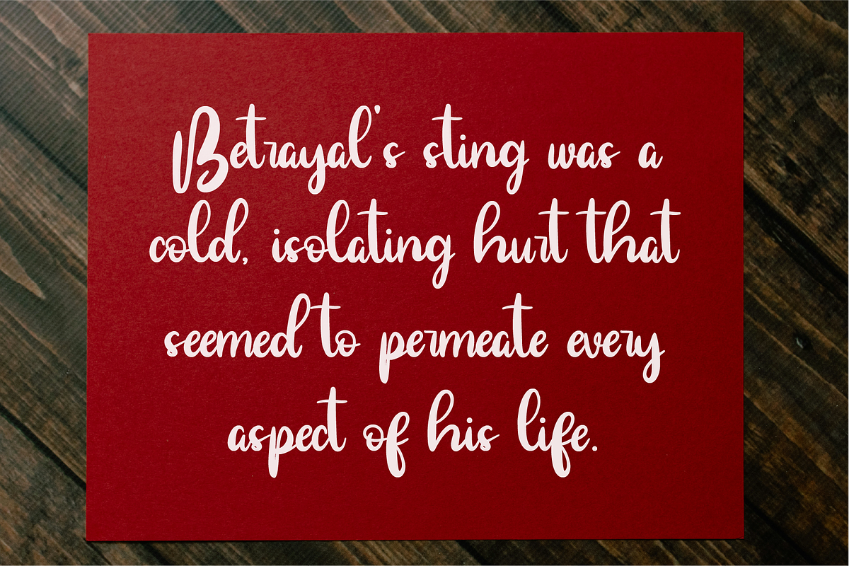 Marvelya Cherie - Brush Calligraphy, a Handwritten Font by Indotype Foundry (Photo 9 of 10)