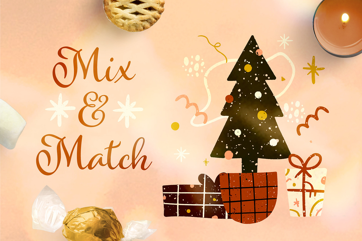 Abstract Christmas — Holly Jolly, a Texture Illustration by adwintash (Photo 5 of 16)