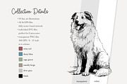 95 line art Dogs clip art, an Animal Illustration by Poppy Lane Studio (Thumbnail 9 of 11)