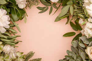 Spring holiday postcard with beautif, a Photo by Dvoevnore photos
