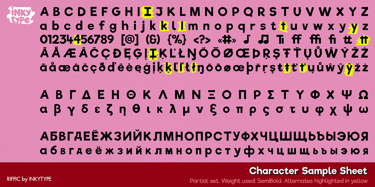 Riffic, a Handwritten Font by InkyType (Photo 4 of 4)