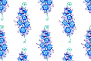 Hummingbirds and flowers, a Pattern Graphic by sovarina (Thumbnail 6 of 7)