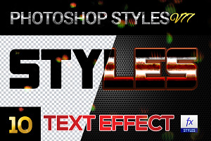 10 Creative Photoshop Styles V77