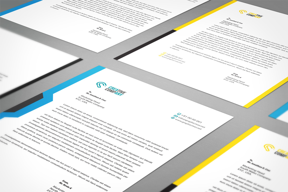 15 Corporate Letterheads, a Stationery Template by ZohairKhanLtd (Photo 2 of 4)