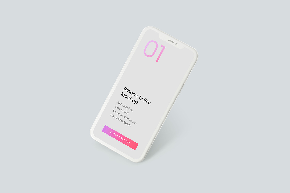 iPhone 12, 13, 14 Pro Clay Mockup, an iPhone Mockup by Deeplab (Photo 19 of 53)
